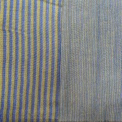 Yarn-Dyed Double Gauze STRIPES Bronze / Cobalt